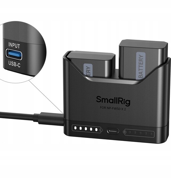 Nabíječka SmallRig 5488 2 akumulátory Sony NP-FW50
