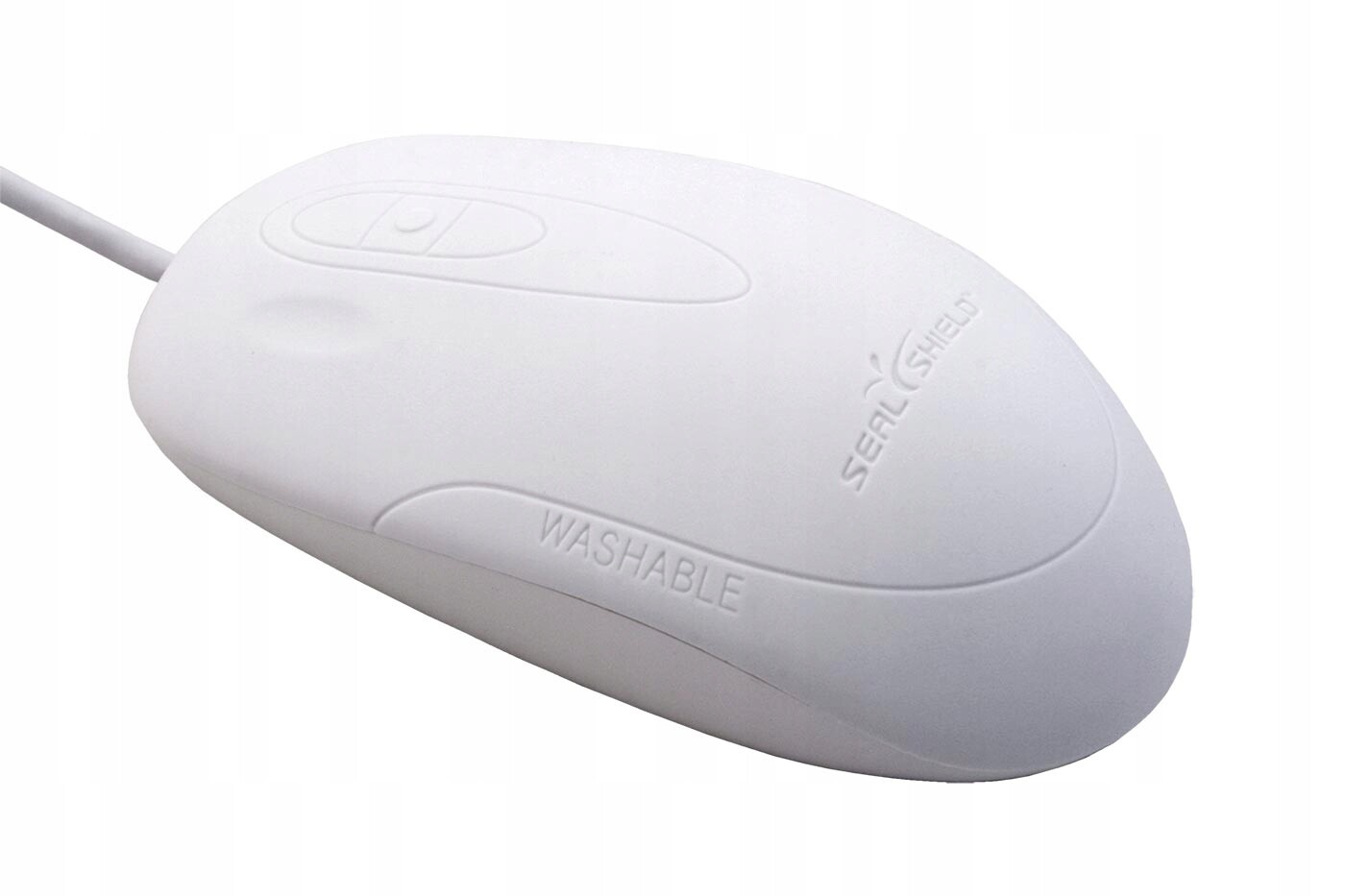 Seal-shield Vodotěsná myš, silikonová, skrolovací tlačítka, bílá (SSWM3)