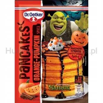 Dr. Oetker Palačinky Shrek s příchutí pomeranče a dýně 165 g