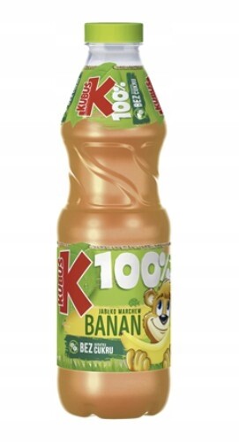 Kubuś Šťáva 100% jablko mrkev banán 6 x 850 ml [kauce]