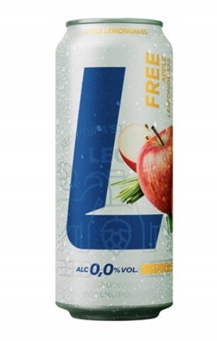 LECHFree Pivonealkoholické s příchutí jablka a citronové trávy 24 x 500 ml kauce
