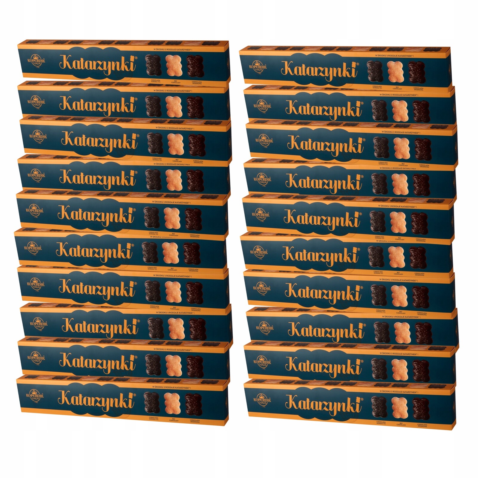 Kopernik Toruň Katarzynki Perníky 20 x 351 g 3 druhy Katarzynek