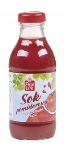 Fine Life Rajčatový džus 15x300 ml skleněná láhev