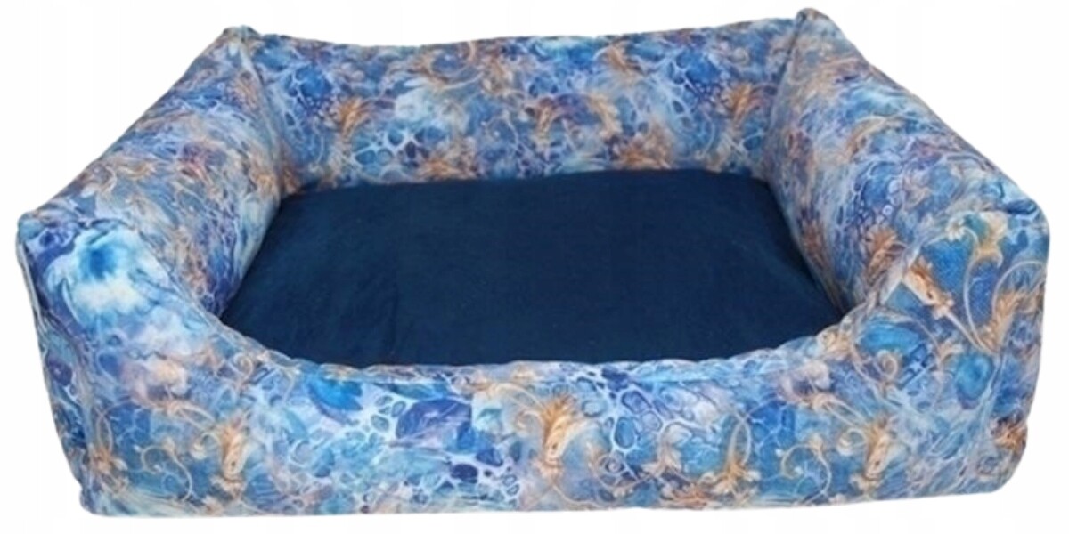 Bimbay Pohovka Pelíšek pro psa Welur č. 65x50 cm azurová