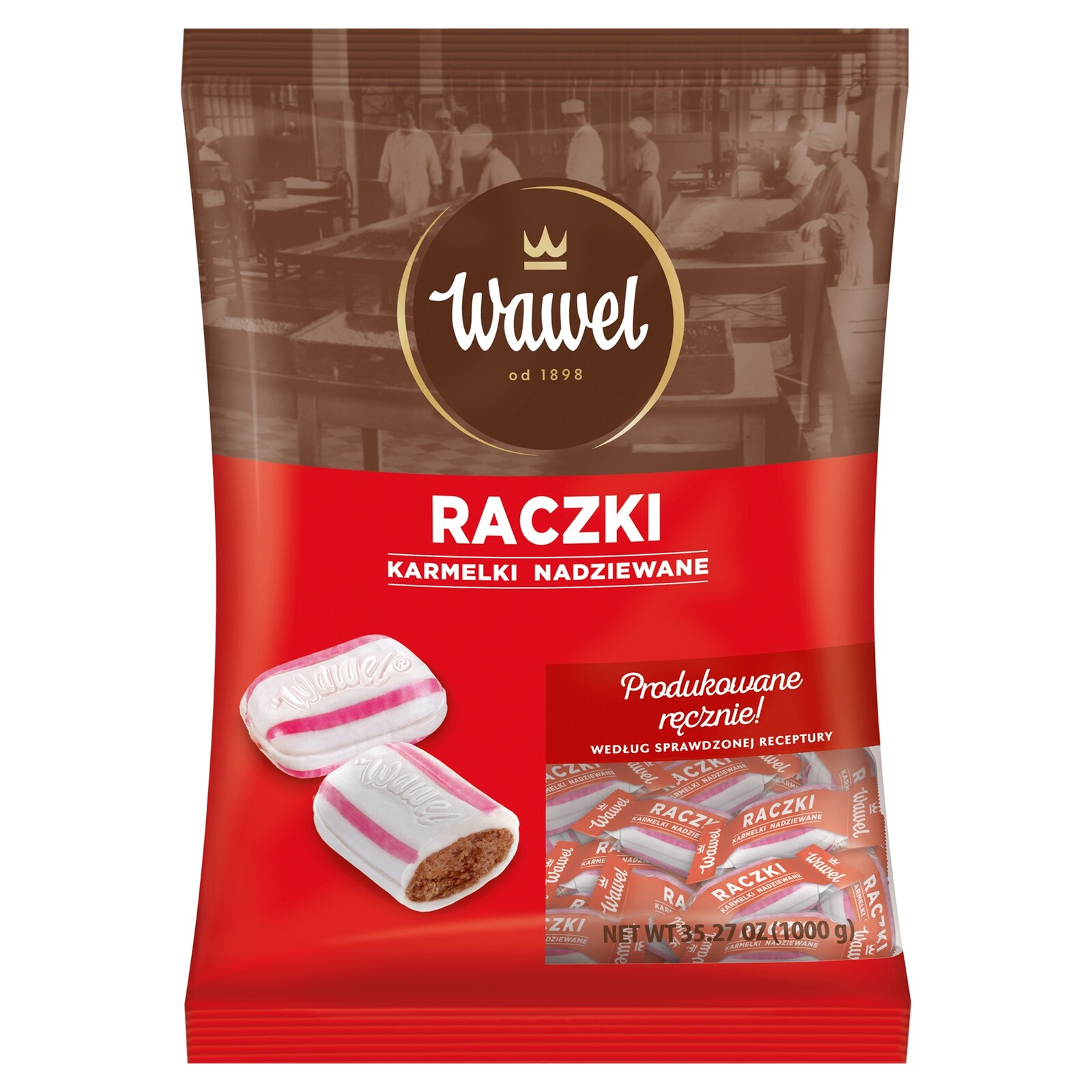 Wawel Racky plněné karamelky 1 kg