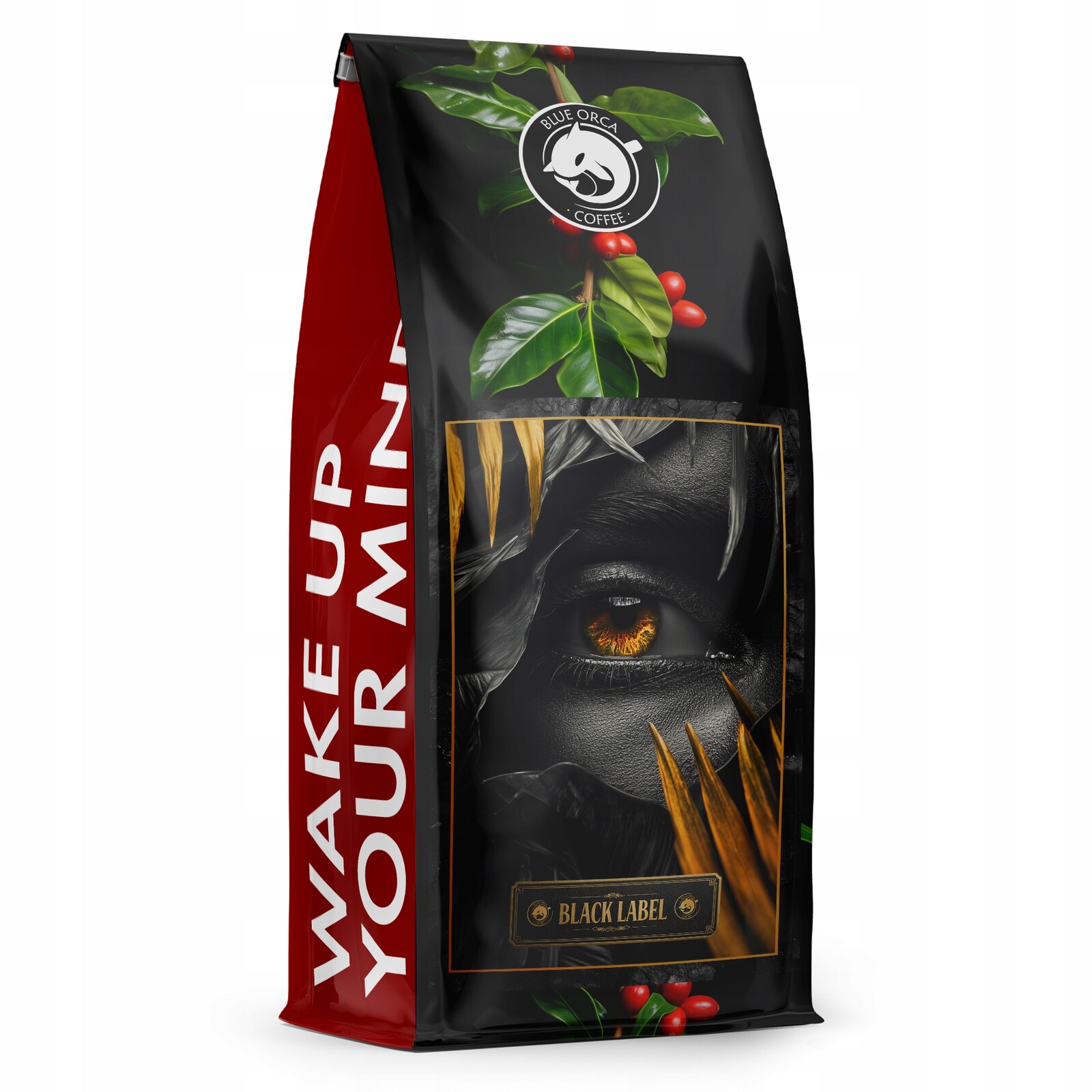 Káva zrnková 1 kg Black Label 100% Arabica Čerstvě pražená Blue Orca Coffee
