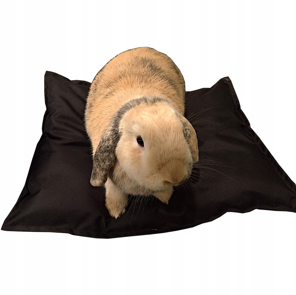 Voděodolný měkký polštář pelíšek kotec potah pro králíka, černá barva