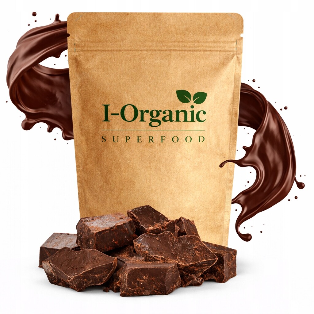 Obřadní kakao 100% přírodní v kusech I-Organic 1 kg z Kamerunu