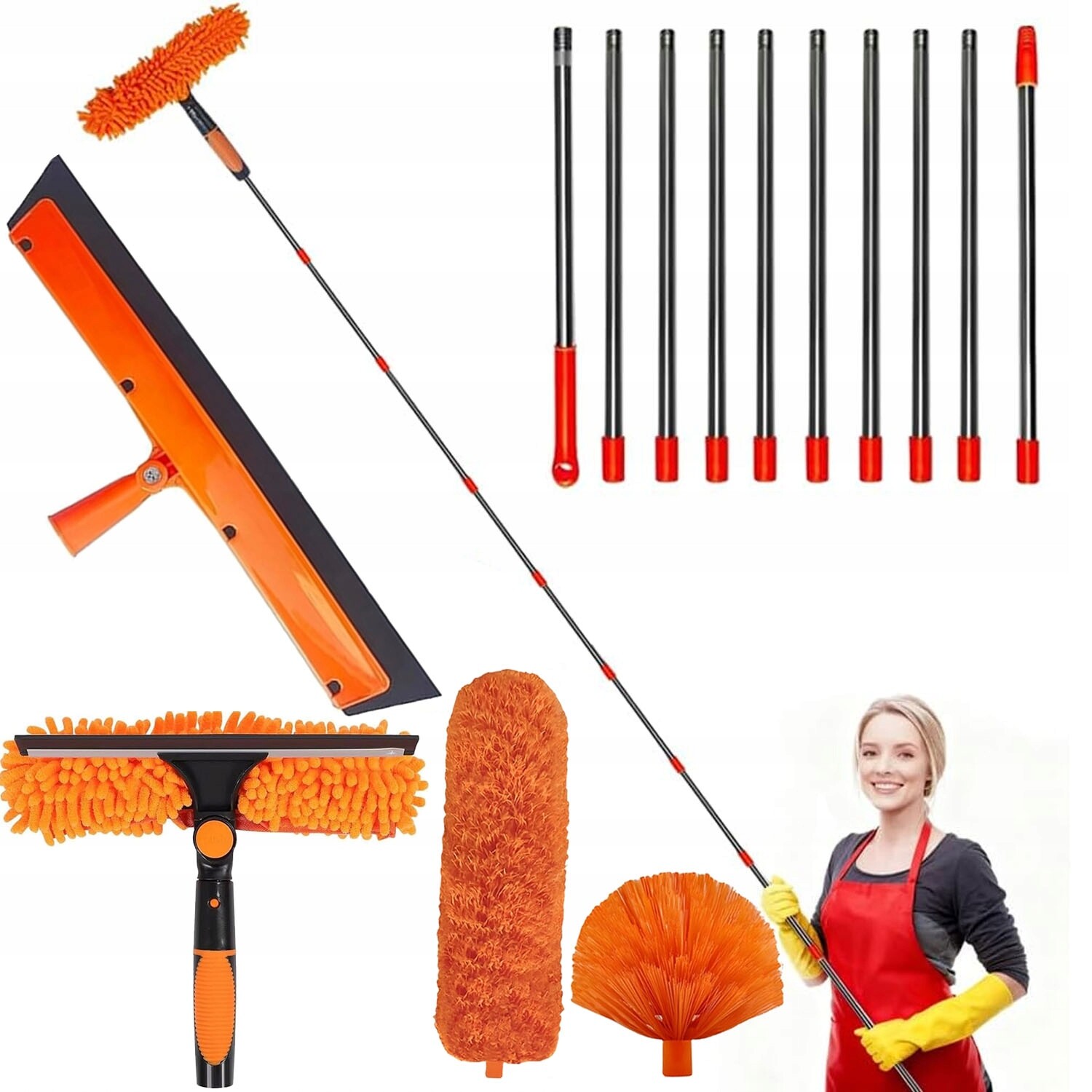 Teleskopický Kartáč Na Prach Pro Čištění Pavučin 4V1 430 CM