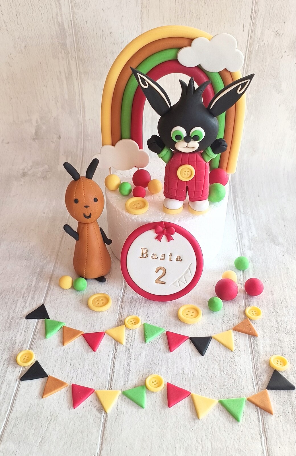 Bing a Flop etiketa figurky Sada dekorací z cukrové hmoty