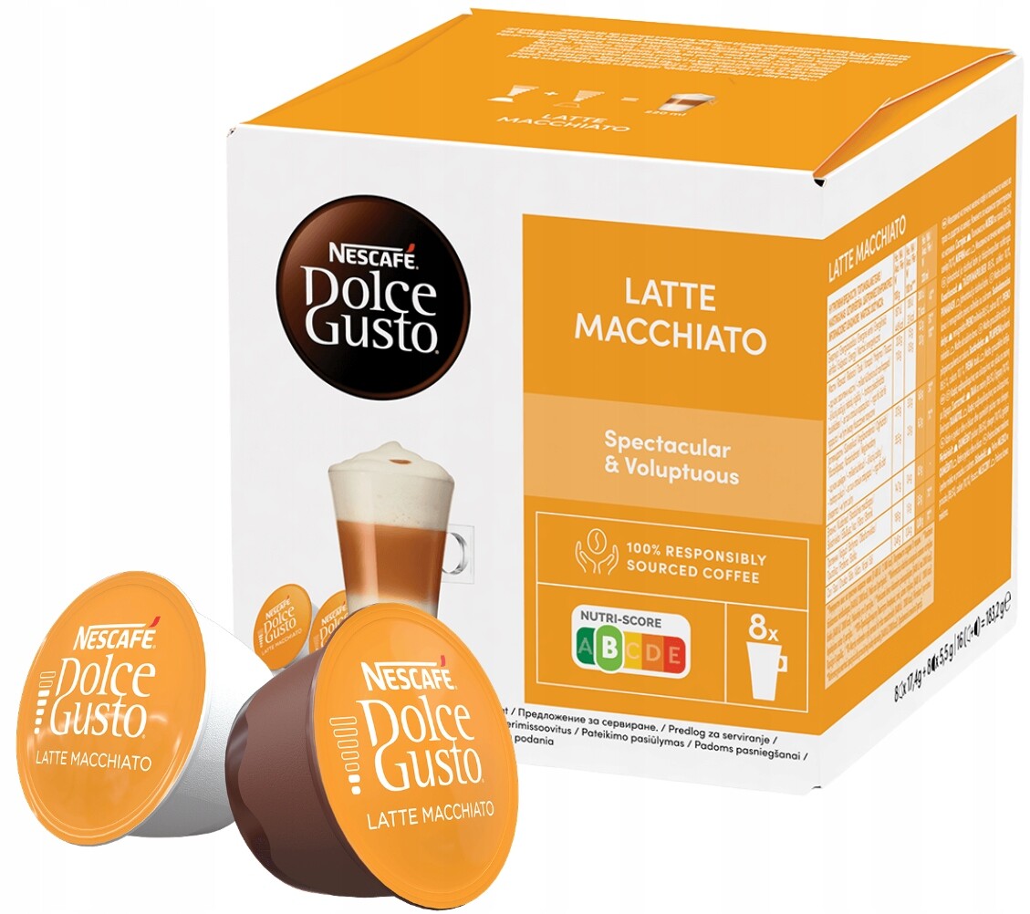 Nescafe Dolce Gusto Latte Macchiato káva v kapslích do kávovaru 16 kapslí.