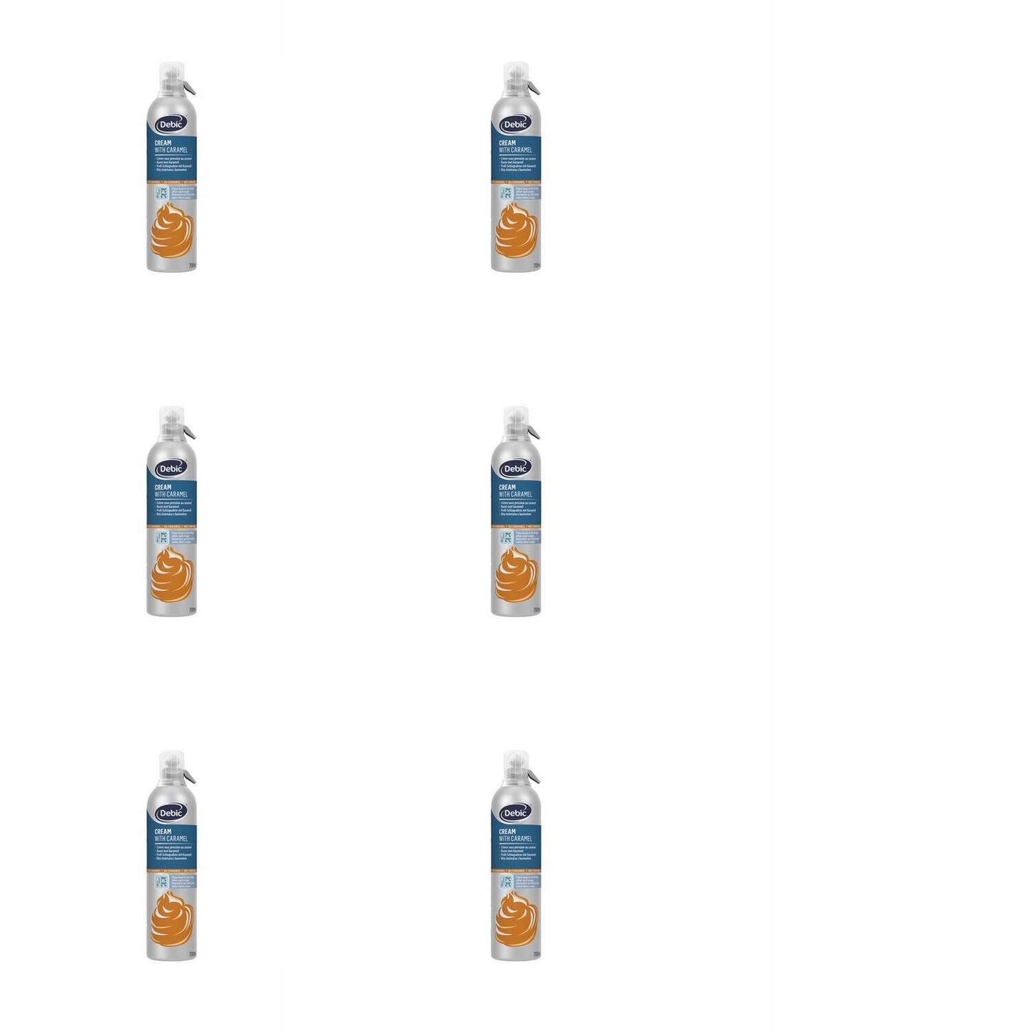 6 x 700 ml Debic šlehačka s karamelem