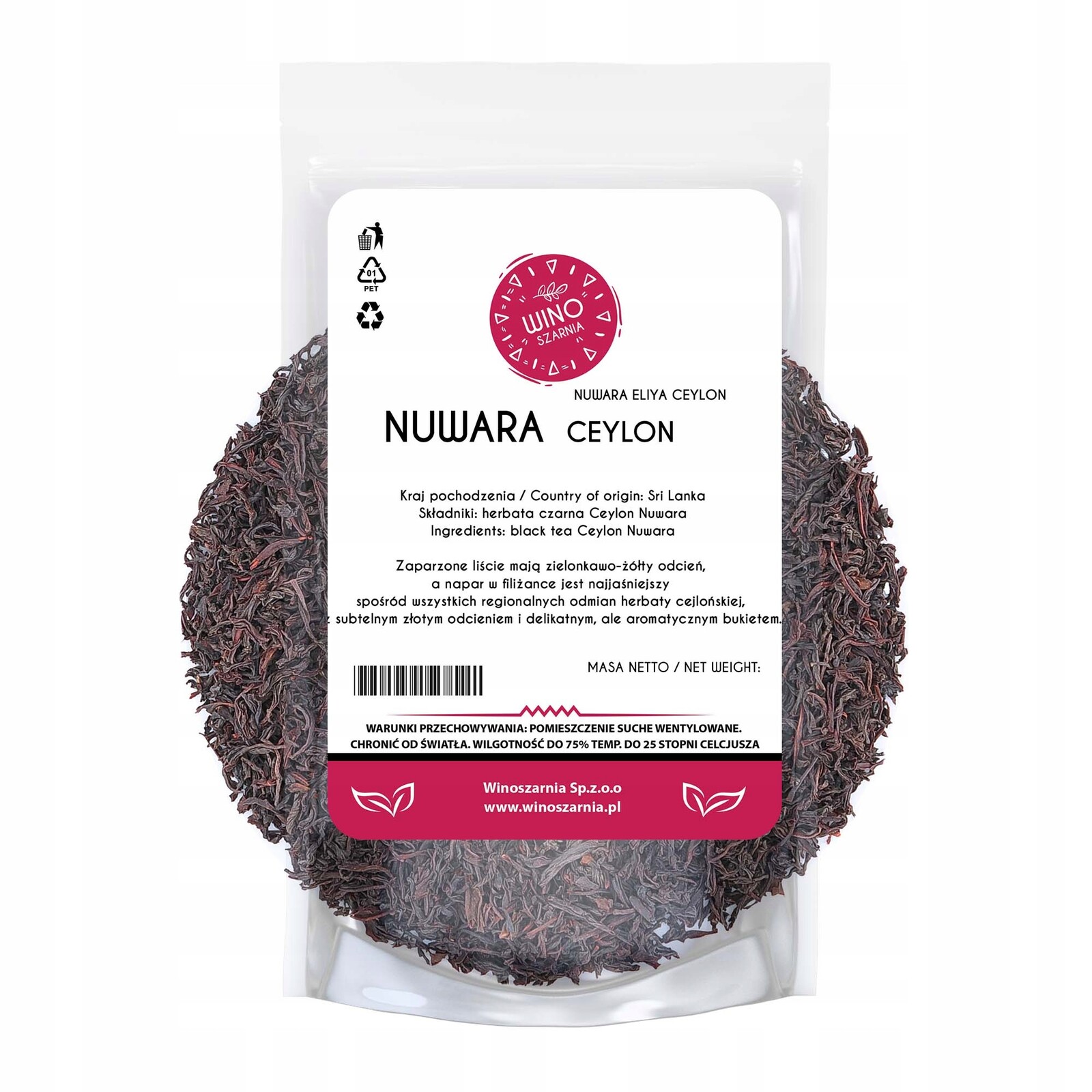 Čaj černý listový Ceylon Zahrada Nuwara 1 kg