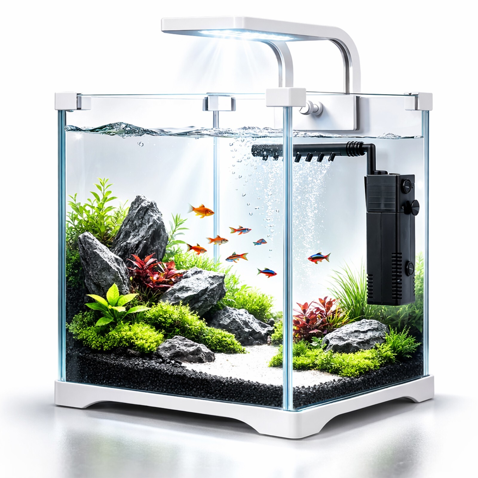 Akvárium 20L Sada: Lampa Filtr Podstavec Kruger Meier Shrimp!On Pro 20