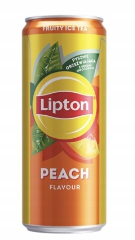 Lipton Ice Tea Peach Nápoj 24 x 330 ml plechovka [kauce]
