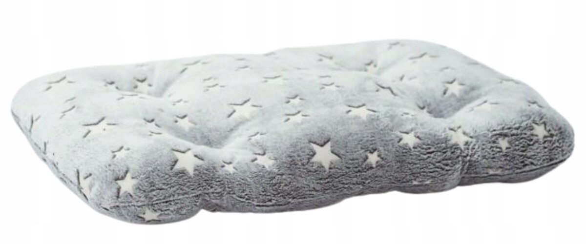 Bimbay Pohovka Pelíšek pro psa Pikolo 3 75x60 cm šedá bílé hvězdičky