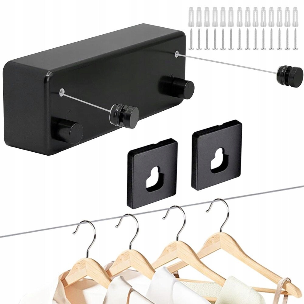 Prádelní Šňůra Roztažitelná 4.2 M 20 Kg Dvojitá Šňůra Abs Hliník Koupelna