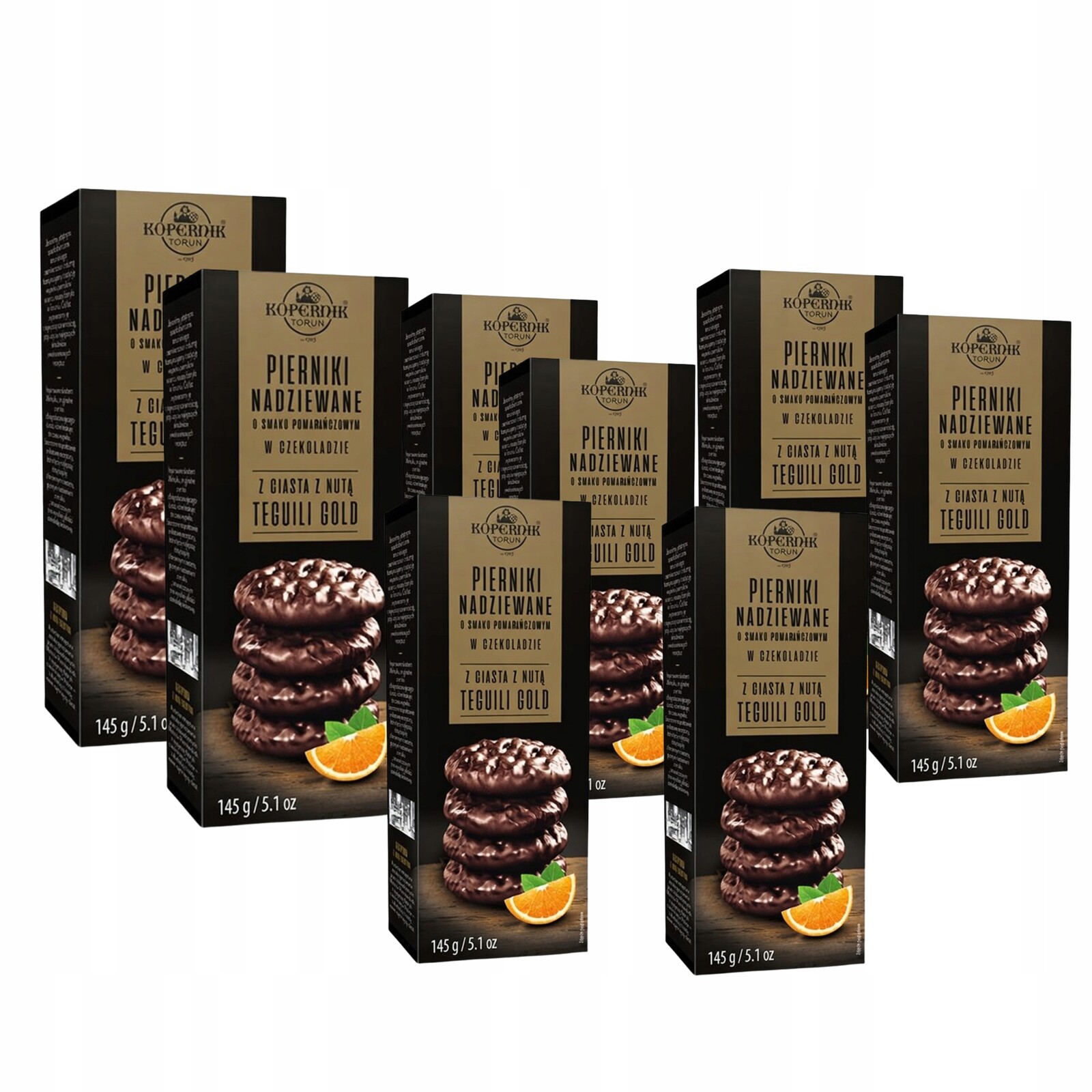 Kopernik Perníky v čokoládě s náplní z pomazánek Tequila Gold 8 x 145 g