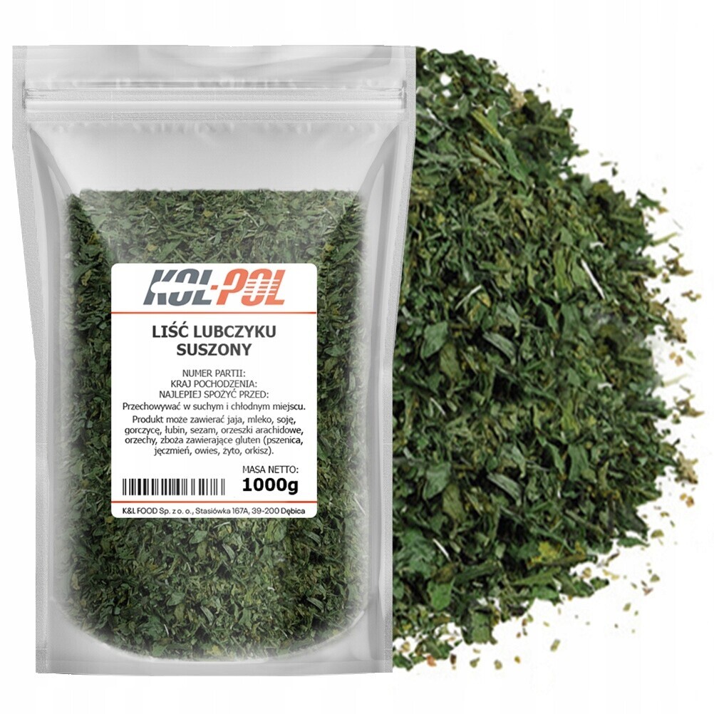 Lubčíkův List 1kg Sušený libeček listy přírodní aromatický Kol-Pol