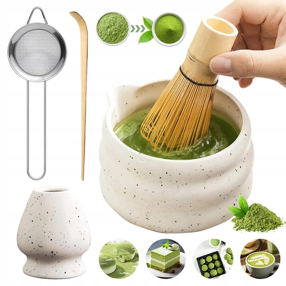 Sada Pro Matchy Chasen Chashaku Keramika 5KS Ideální Dárek