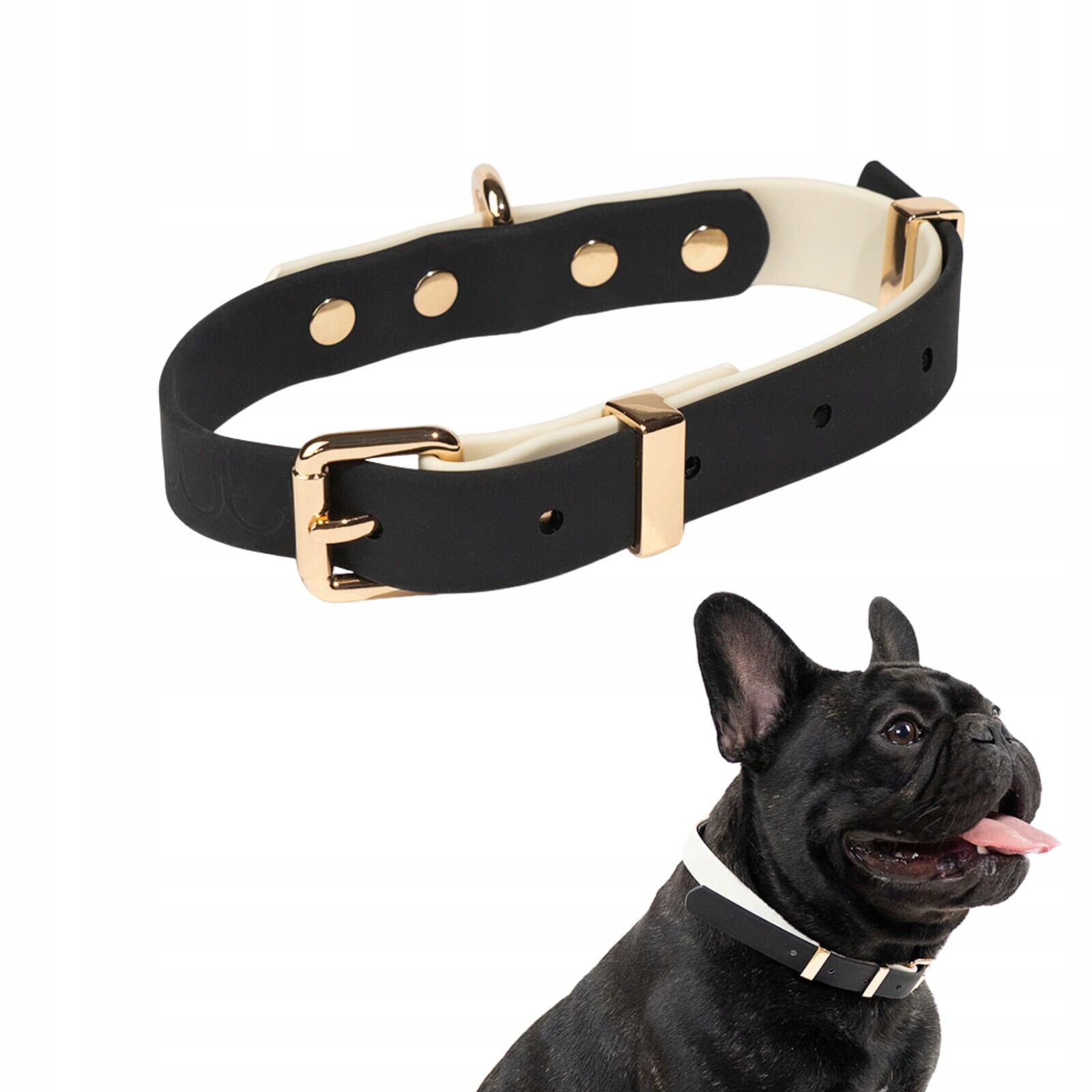 Elegantní minimalistický obojek pro psa Faro páska Pvc Černá L