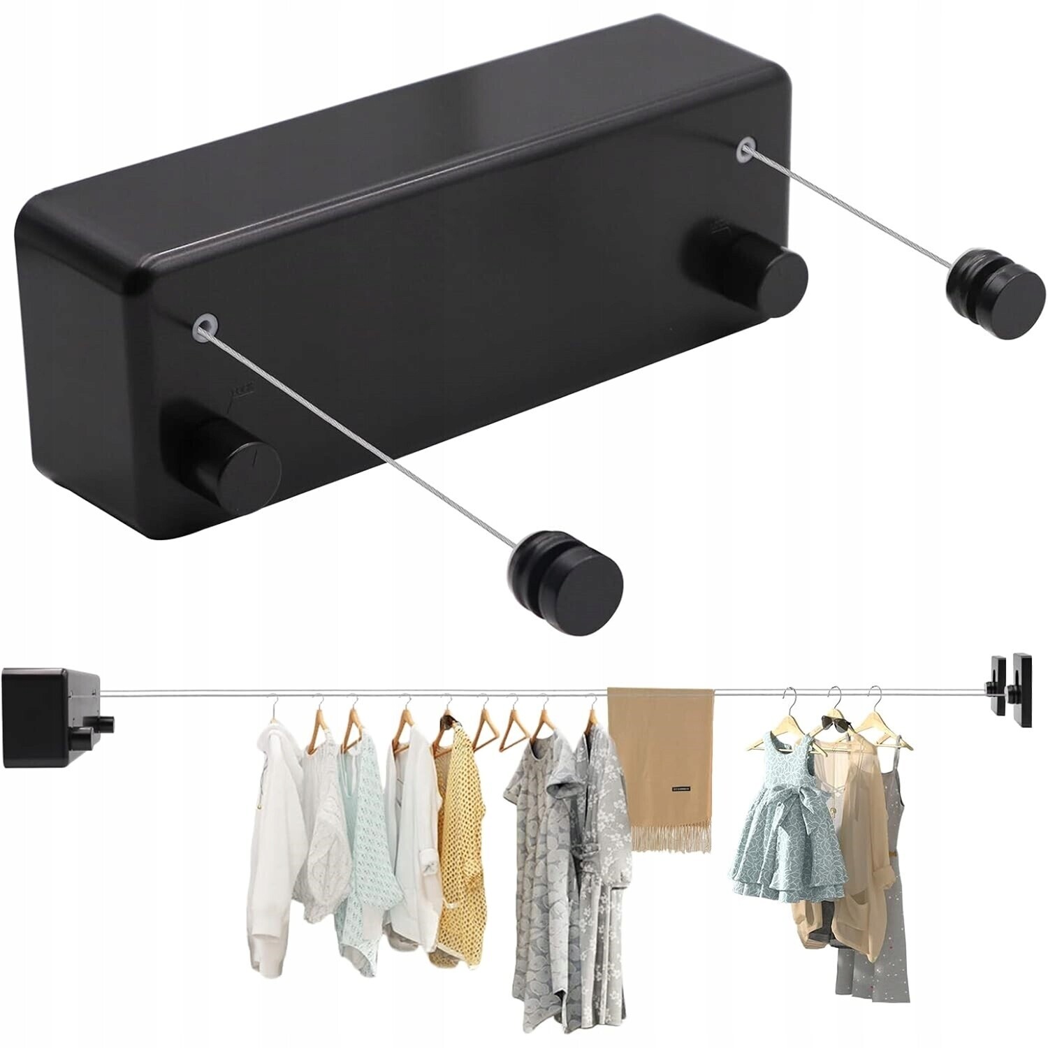 Dvoužilová roztahovací šňůra na spodní prádlo s vysokou nosností pro sušení oděvů 4,2 M