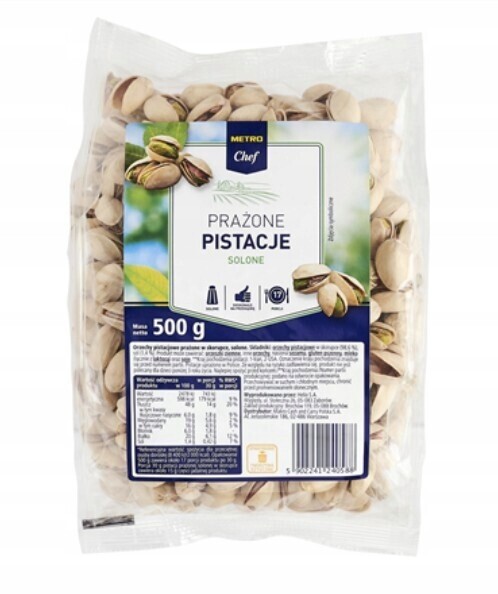 Metro Chef Pražené a solené pistácie 500 g