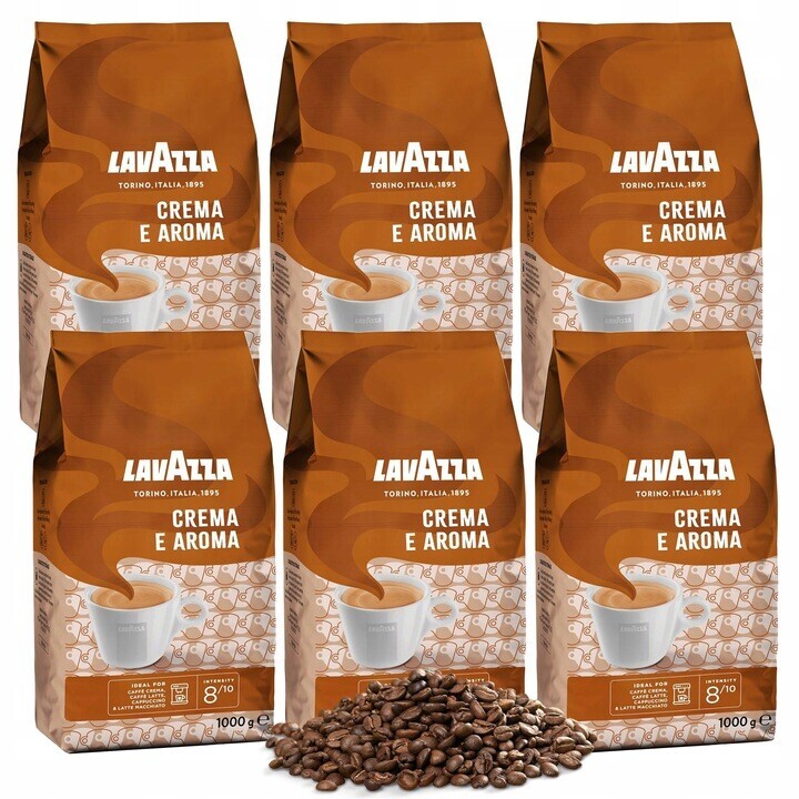 Káva Lavazza Crema e Aroma 6 x 1 kg
