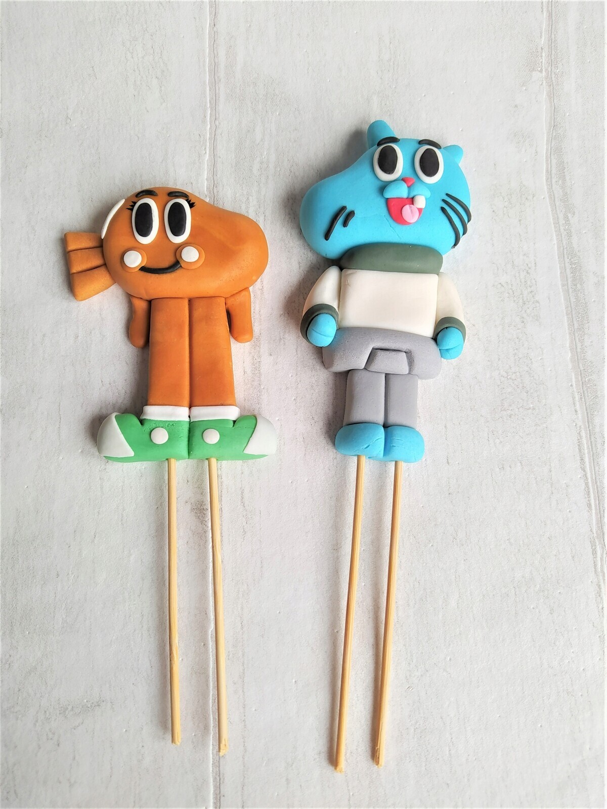 Gumball a Darwin Dvě figurky z cukrové hmoty na dort