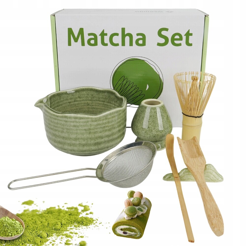 Sada Nářadí 7 Ks Pro Japonskou Matchu Tradiční Dárkové Vaření