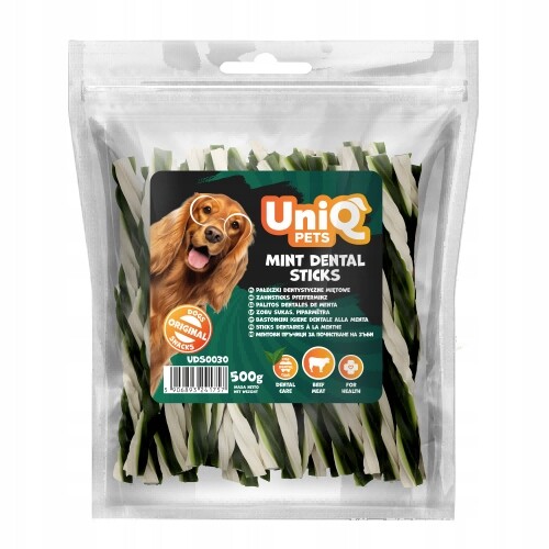 UniQ Pets Zubní spirálky mátové 500 g Pamlsky Pro Psa