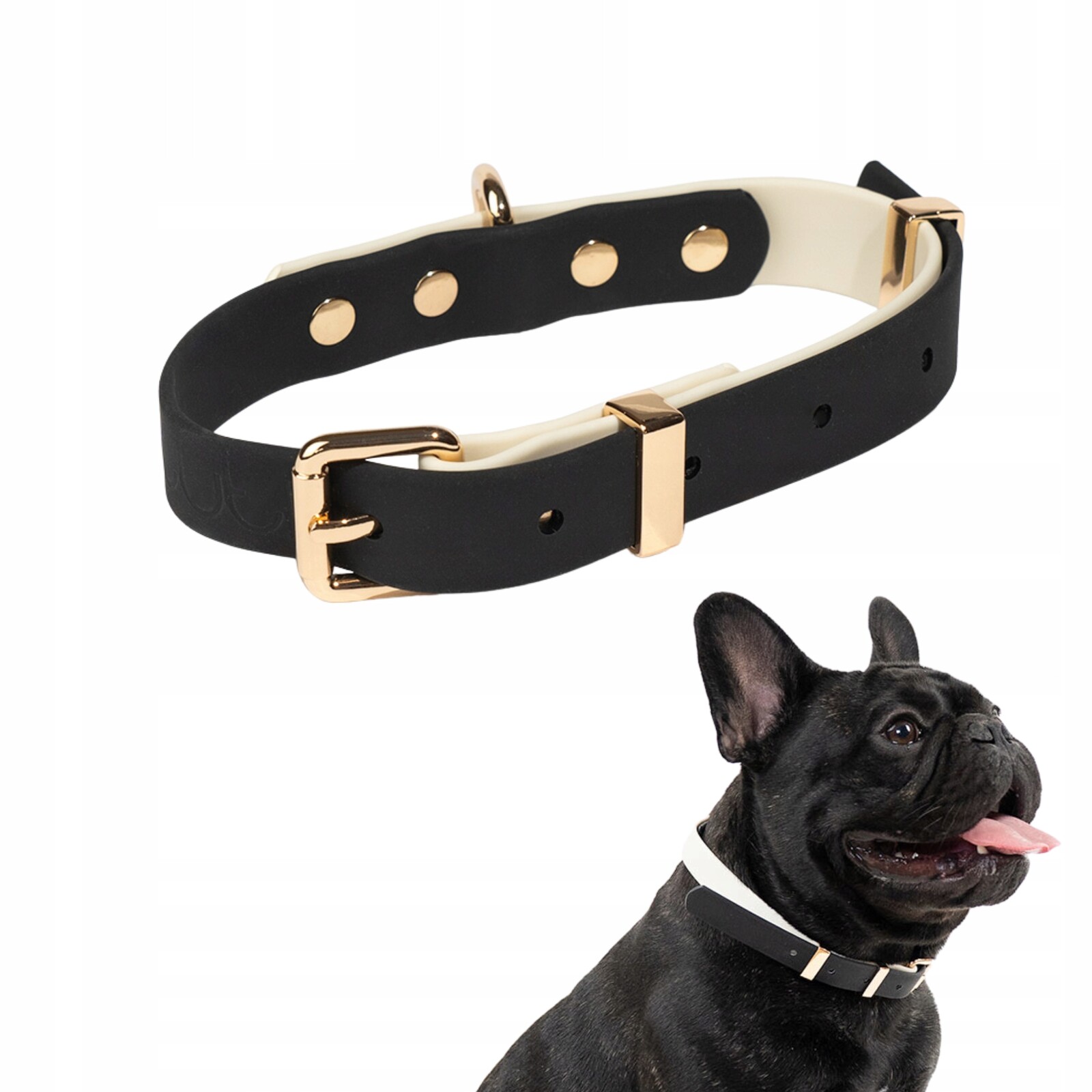 Elegantní minimalistický obojek pro psa Faro páska Pvc Černá M