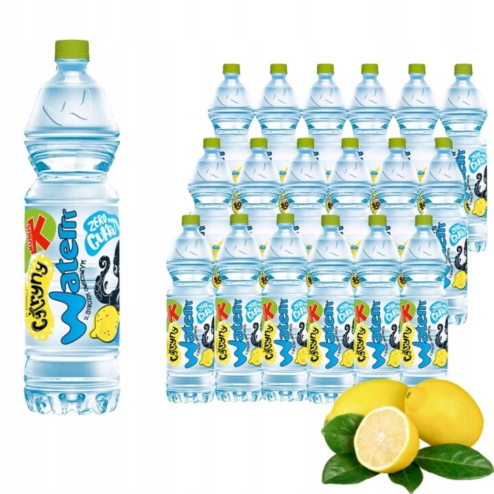 Kubuś Waterrr Nápoj s příchutí citronu 1,5 l x 18 kusů