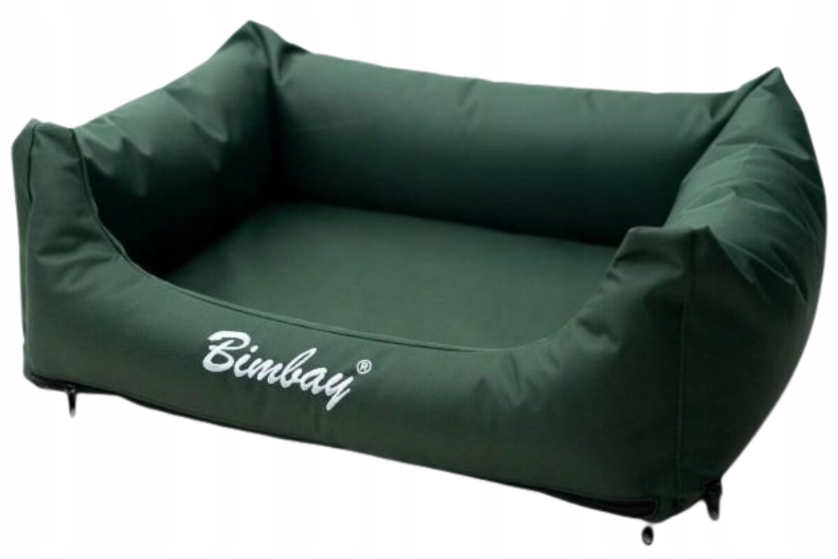 Bimbay Pohovka Pelíšek pro psa Impregnat Lux 1 65x50 cm zeleň, lahvová
