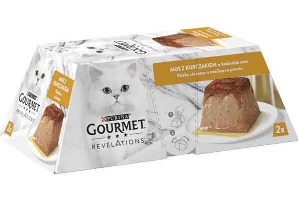 Gourmet Revelations paštika pro kočky kuře v omáčce 24x57 g