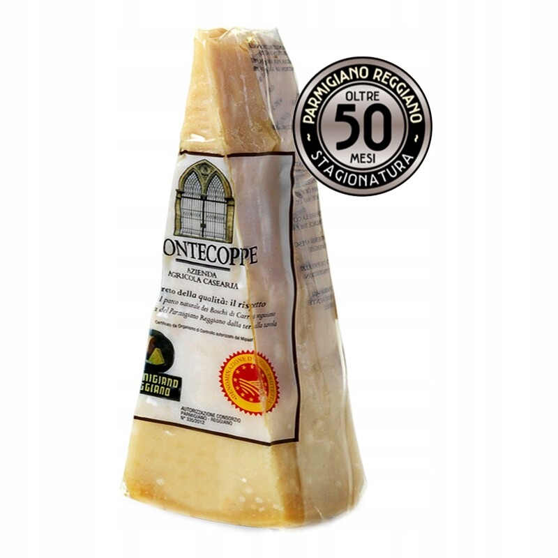 Parmazán Parmigiano Reggiano 54 měsíců 390 gr. -Caseificio Montecoppe