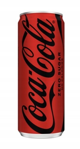 Coca-Cola nula Sycený nápoj 24 x 330 ml plechovka [kauce]