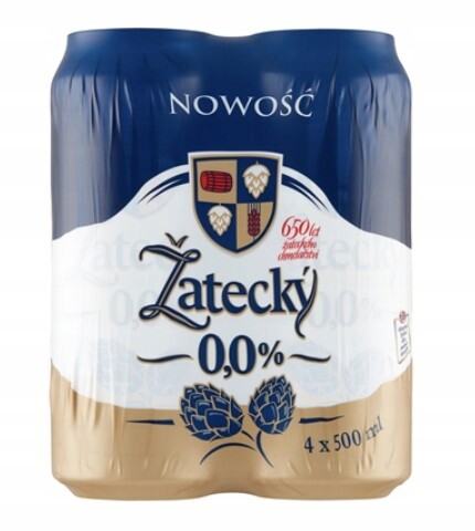 Zatecky Svetly Lezak Nealkoholické pivo 24 x 500 ml plechovka [kauce]
