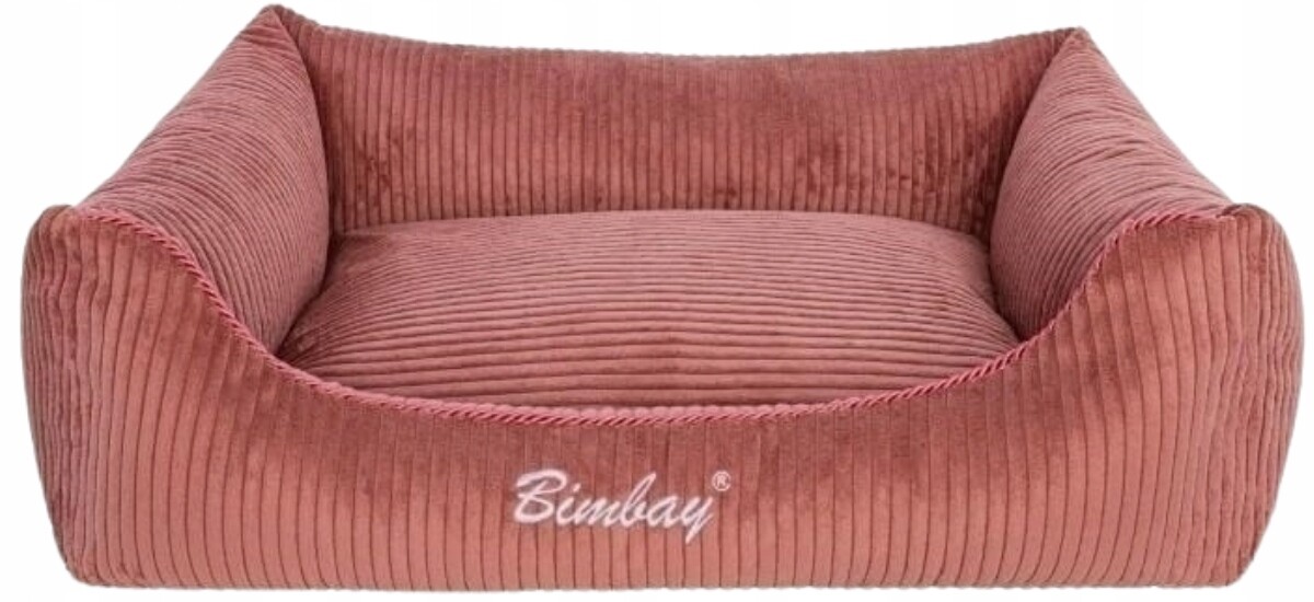 Bimbay Pohovka Pelíšek pro psa Sztruks č. 1 65x50 cm cihlová