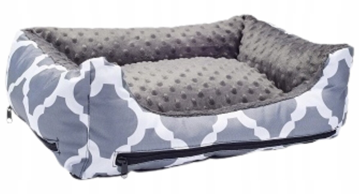 Bimbay Pohovka Pelíšek pro psa Kropka č. 80x65 cm maroko šedá