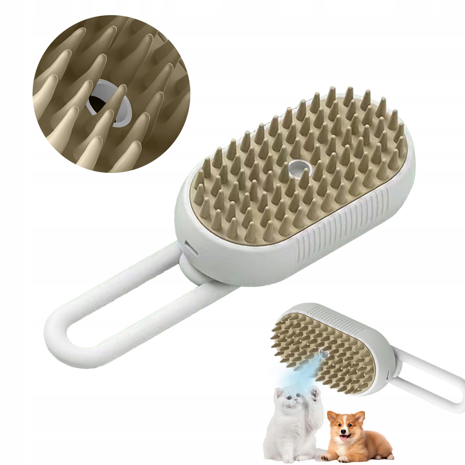 Napařovací Kartáč Pro Psy A Kočky Bezpečný Zlepšuje Cirkulaci Pro Zdravou Srst
