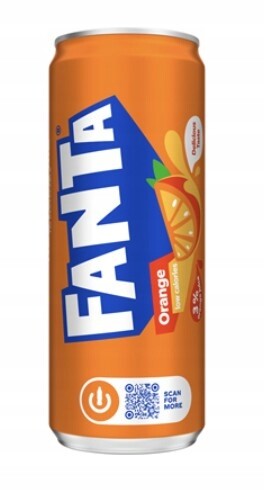 Fanta Orange Sycený nápoj 24 x 330 ml plechovka [kauce]