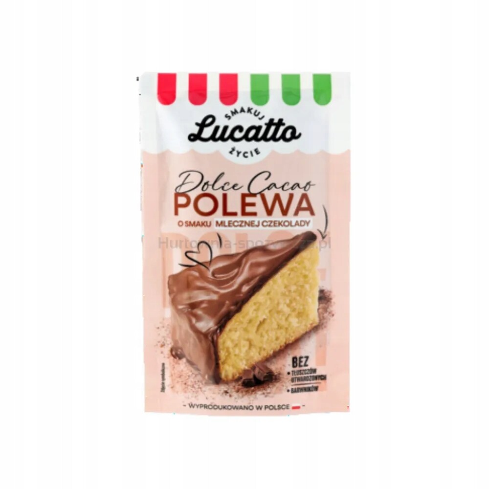 Tvrdá poleva mléčná čokoláda Lucatto 100 g