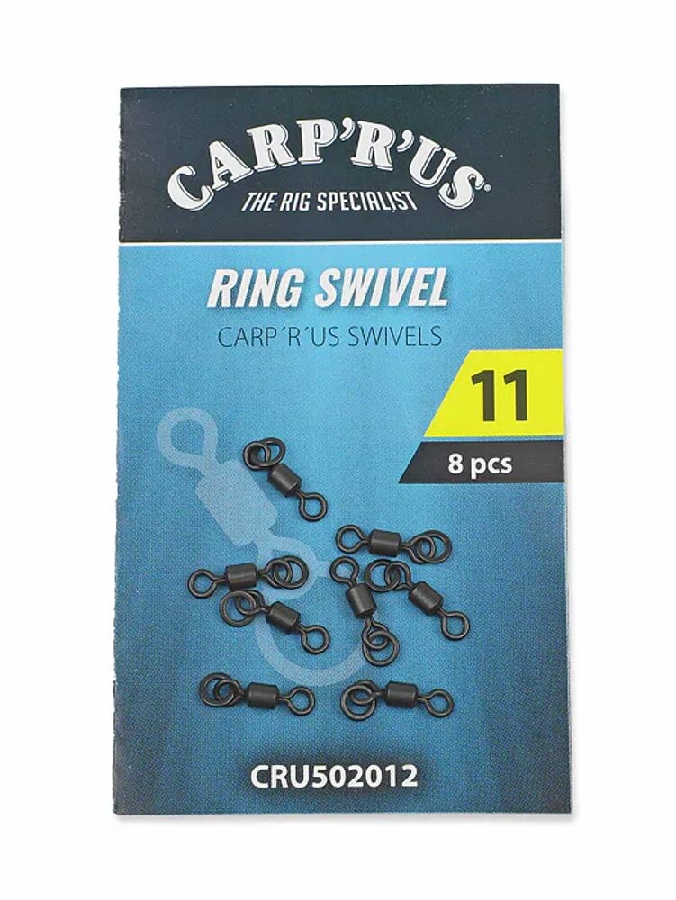 Carp'R'Us Obratlík s kroužkem Swivel Ring vel.11 8ks