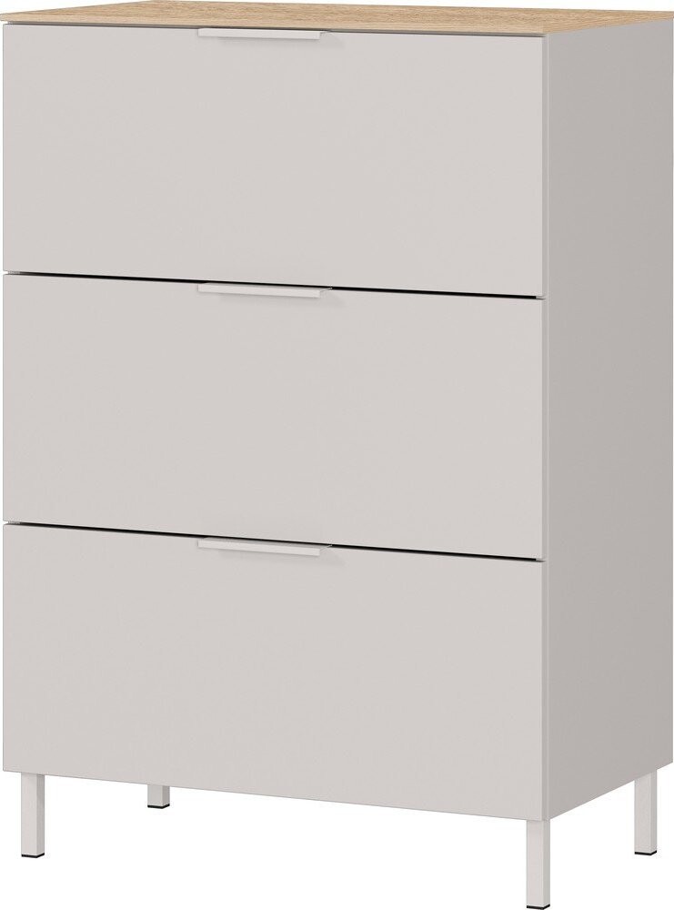 Krémová matná skříňka 68x98x40 cm Savoca – Germania