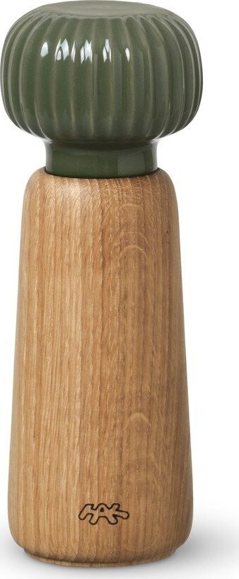 Zelený/v přírodní barvě dřevěný mlýnek na pepř a sůl Hammershøi – Kähler Design