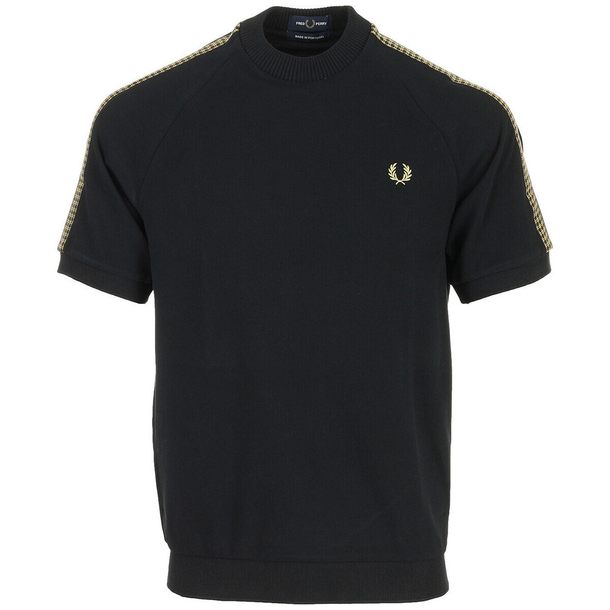 Fred Perry  Cross Tape T-Shirt  Černá