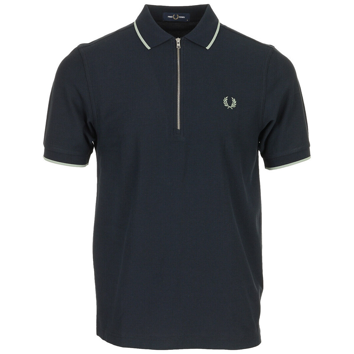 Fred Perry  Crepe Pique Polo Shirt  Modrá