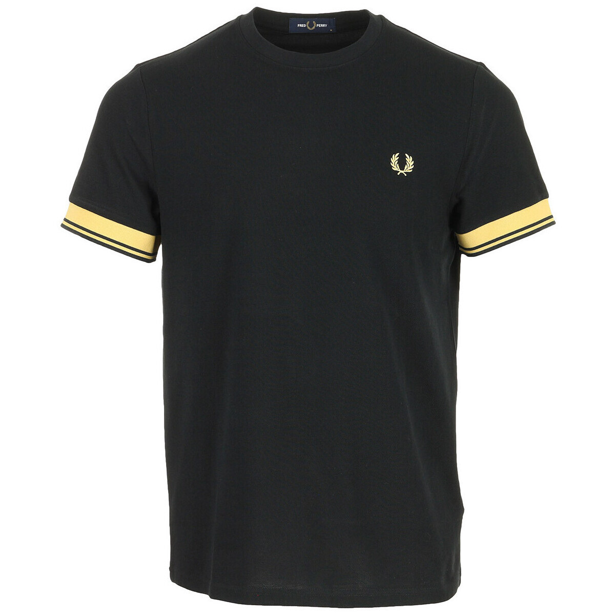 Fred Perry  Twin Tipped Cuff T-Shirt  Černá