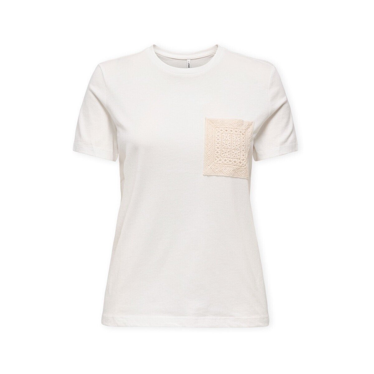 Only  Top Enja Life Pocket - Cloud Dancer  Bílá